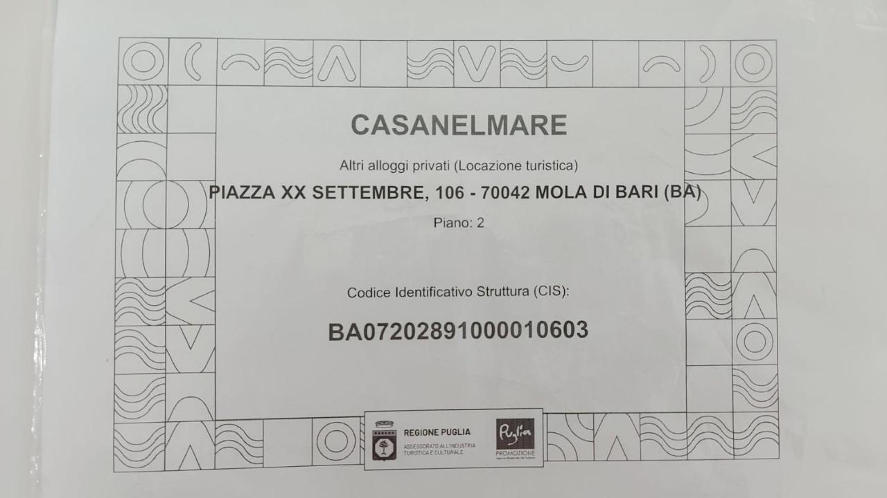 Casanelmare Mola di Bari Exterior foto